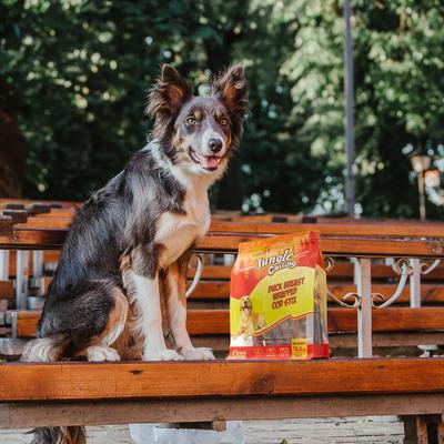 Show full view: Jungle Calling Rawhide-Free Duck Wrapped Cod Sticks Dog Treats, 10.6-oz bag slide 10 of 12