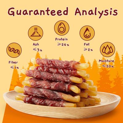 Show full view: Jungle Calling Rawhide-Free Duck Wrapped Cod Sticks Dog Treats, 10.6-oz bag slide 4 of 12