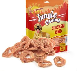 Jungle Calling Chicken Jerky Rings Grain-Free Dog Treats, 10.6-oz bag