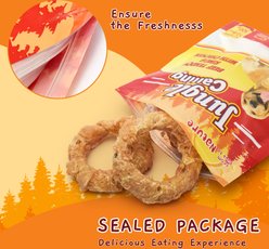 Jungle Calling Chicken Wrapped Beef Tendon Ring Dog Chew, 10,6-oz bag slide 2 of 9