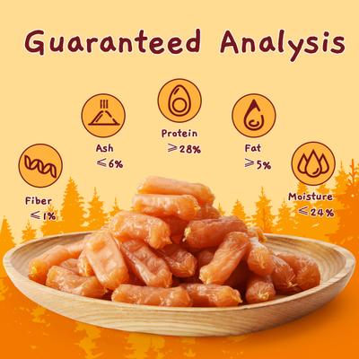 Show full view: Jungle Calling Chicken Sausage Grain-Free & High-Protein Dog Treats, 10.6-oz bag slide 5 of 12