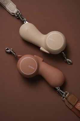 Show full view: Maison FurRéal ChocoLéash Ultra Lightweight Retractable Dog Leash, Sandy Rose, 9-ft long, 1.75-in wide slide 9 of 11