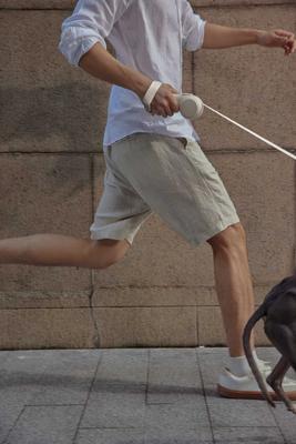 Show full view: Maison FurRéal ChocoLéash Ultra Lightweight Retractable Dog Leash, Cashmere Beige, 9-ft long, 1.75-in wide slide 7 of 11