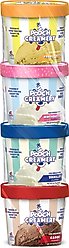 Pooch Creamery Ice Cream Mix Peanut Butter, Birthday Cake, Vanilla & Carob Variety Pack Dog Treat, 2.32-oz, 4 count