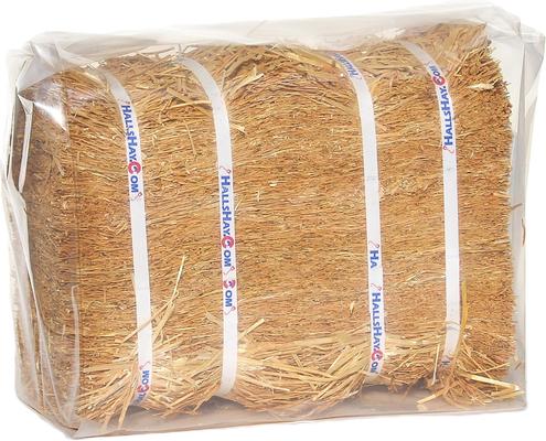 Show full view: Hall's Hay Wheat Straw Double Wide Mini Bale Small Animal Food, 9-lb bag slide 4 of 5