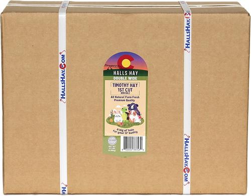 Show full view: Hall's Hay Timothy Hay 1st Cut Double Wide Mini Bale Small Animal Food, 11-lb box slide 2 of 8