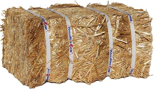 Show full view: Hall's Hay Wheat Straw Double Wide Mini Bale Small Animal Food, 9-lb bag slide 3 of 5