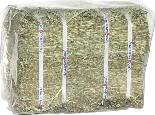 Show full view: Hall's Hay Timothy Hay 1st Cut Double Wide Mini Bale Small Animal Food, 11-lb box slide 4 of 8