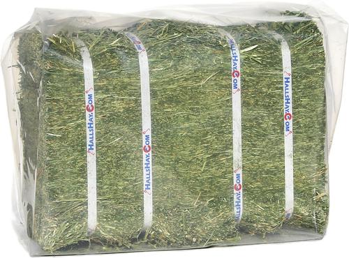 Show full view: Hall's Hay Alfalfa Double Wide Mini Bale Small Animal Food, 12-lb box slide 4 of 7