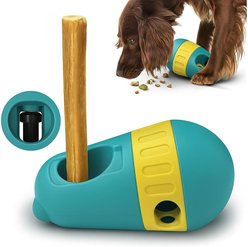 Sprankles Safe Bully Stick Holder & Dog Chew Treat Dispenser, Green