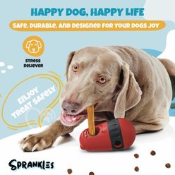Sprankles Safe Bully Stick Holder & Dog Chew Treat Dispenser, Red slide 2 of 6
