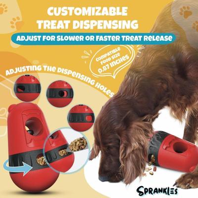 Show full view: Sprankles Safe Bully Stick Holder & Dog Chew Treat Dispenser, Red slide 5 of 6