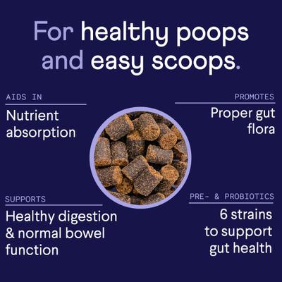 Show full view: Finn Digestive Prebiotic & Probiotic Peanut Butter Flavor Chew Supplement for Dogs, 90 count slide 5 of 10