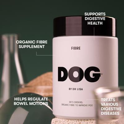 Show full view: DOG By Dr Lisa Fibre Powder Digestive Aid for Dogs, 200-g bag slide 6 of 8