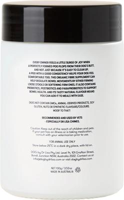 Show full view: DOG By Dr Lisa Fibre Powder Digestive Aid for Dogs, 100-g jar slide 7 of 8