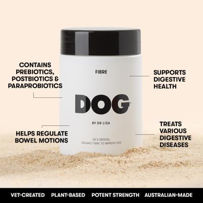 Show full view: DOG By Dr Lisa Fibre Powder Digestive Aid for Dogs, 200-g bag slide 4 of 8