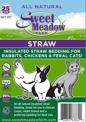 Show full view: Sweet Meadow Farm Straw Small Pet Bedding, 25-lb box slide 2 of 5