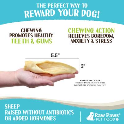 Show full view: Raw Paws Lamb Ears Natural Dog Chew Treats, 30 count slide 4 of 9
