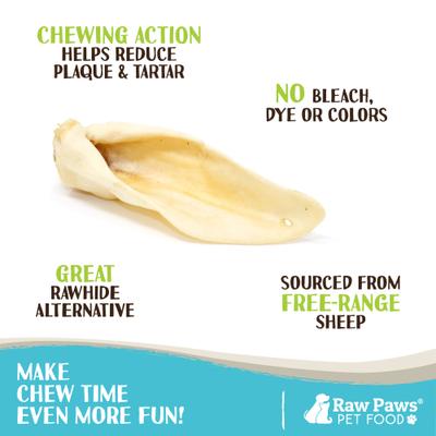 Show full view: Raw Paws Lamb Ears Natural Dog Chew Treats, 30 count slide 3 of 9