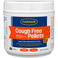 Farnam Cough Free Pellets Respiratory Health Horse Supplement, 1.75-lb jar, 48 Day Supply