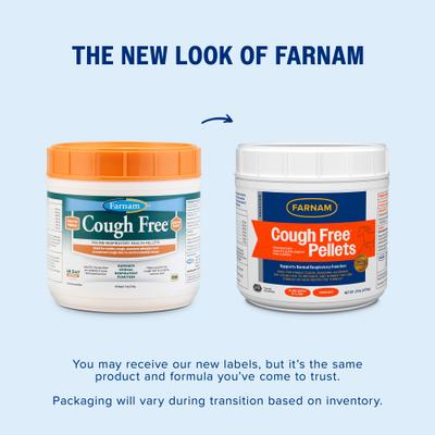 Show full view: Farnam Cough Free Pellets Respiratory Health Horse Supplement, 1.75-lb jar, 48 Day Supply slide 2 of 10