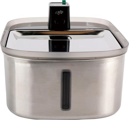 Show full view: allforpaws Lifestyle Pets Wireless Stainless Steel Cat Water Fountain, Brown, 7.5-lt slide 7 of 8