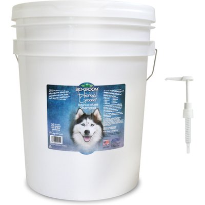Bio-Groom Bio-Groom Herbal Groom Conditioning Dog Shampoo, 5-gal pail + Plastic Dispensing 5-gal Shampoo Pump