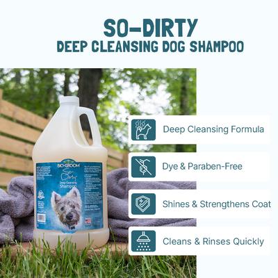 Show full view: Bio-Groom So-Dirty Deep Cleansing Dog Shampoo, 5-gal pail + Plastic Dispensing 5-gal Shampoo Pump slide 3 of 7