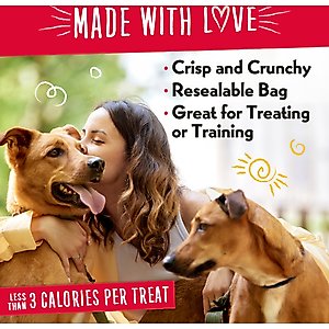 Charlee Bear Natural Bear Crunch Grain-Free Bacon & Blueberry Dog Treats, 8-oz bag