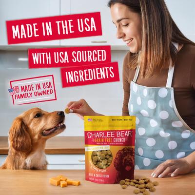 Show full view: Charlee Bear Beef & Cheese Dog Treat, 8-oz bag slide 5 of 10