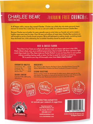 Show full view: Charlee Bear Beef & Cheese Dog Treat, 8-oz bag slide 3 of 10