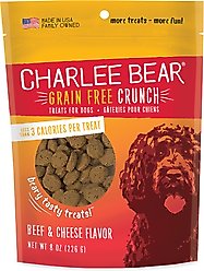 Charlee Bear Beef & Cheese Dog Treat, 8-oz bag