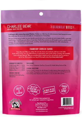 Show full view: Charlee Bear Bearnola Bites Cranberry Cobbler Flavor Dog Treats, 8-oz bag slide 3 of 10