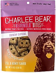 Charlee Bear Bearnola Bites Peanut Butter & Honey Flavor Dog Treats, 8-oz bag