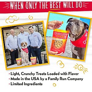 Charlee Bear Natural Bear Crunch Grain-Free Bacon & Blueberry Dog Treats, 8-oz bag