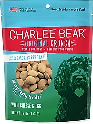 Charlee Bear Cheese & Egg Flavor Dog Treats, 16-oz bag slide 1 of 8
