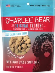 Charlee Bear Turkey Liver & Cranberries Flavor Dog Treats, 16-oz bag