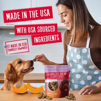 Show full view: Charlee Bear Bearnola Bites Pumpkin Spice Flavor Dog Treats, 8-oz bag slide 5 of 10