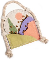 Awoo Scenic Stasher Organic Cotton Plastic-Free Treat Puzzle Dog Toy, Multicolor