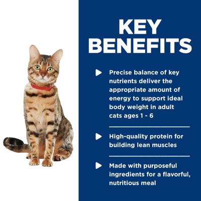 Show full view: Hill's Science Diet Adult Urinary Hairball Control Dry Cat Food, 15.5-lb bag + Hill's Science Diet Adult Healthy Cuisine Roasted Chicken & Rice Medley Canned Cat Food, 2.8-oz, case of 26 slide 9 of 9