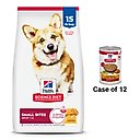 Hill's Science Diet Adult Small Bites Chicken & Barley Recipe Dry Dog Food, 15-lb bag + Hill's Science Diet Adult Chicken & Barley Entree Canned Dog Food, 13-oz, case of 12