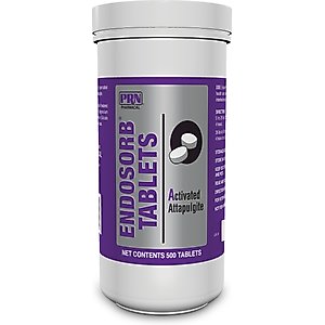 Endosorb Medication for Digestive Issues & Diarrhea for Dogs & Cats, 1.5-g, 500 tablets
