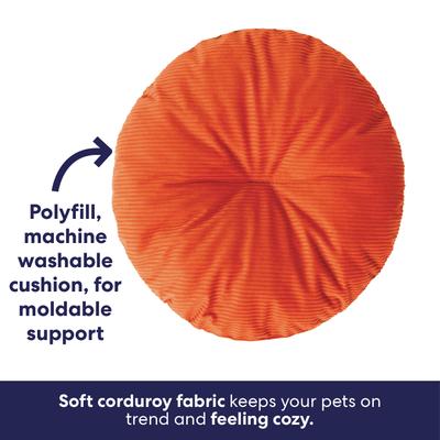 Show full view: Frisco Snake Plant Covered Cat & Dog Bed with Removable Leaf Toy slide 6 of 8