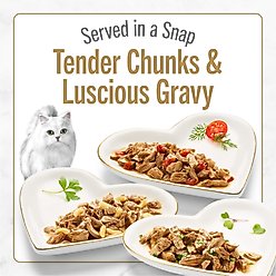 Fancy Feast Petites Gourmet Gravy Collection Variety Pack Wet Cat Food, 24 servings, 2.8-oz tray, case of 12 slide 2 of 8