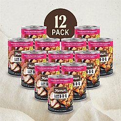 Merrick Grain-Free Wet Dog Food Slow-Cooked BBQ Kansas City Style with Chopped Pork, 12.7-oz can, case of 12 slide 2 of 8