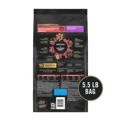 Show full view: Purina Pro Plan Sensitive Skin & Stomach Turkey & Oat Meal Formula Dry Cat Food, 5.5-lb bag slide 3 of 12