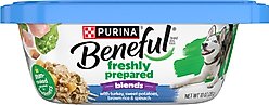 Purina Beneful Freshly Prepared Blends with Turkey, Sweet Potatoes, Brown Rice & Spinach Wet Dog Food, 10-oz container, case of 8