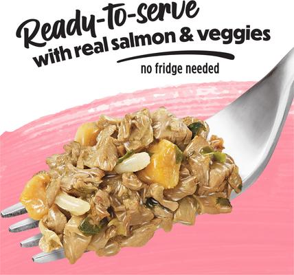 Show full view: Purina Beneful Freshly Prepared Blend with Salmon, Sweet Potatoes, Brown Rice & Spinach Wet Dog Food 10-oz container, case of 8 slide 4 of 12