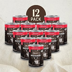 Merrick Backcountry Grain-Free 96% Real Beef Dinner Recipe Canned Dog Food, 12.7-oz can, case of 12