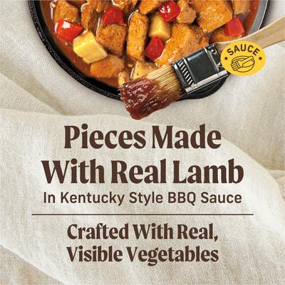 Show full view: Merrick Grain-Free Slow-Cooked BBQ Kentucky Style with Chopped Lamb Wet Dog Food, 12.7-oz can, case of 12 slide 4 of 12